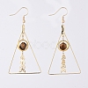 Natural Mixed Gemstone Dangle Earrings EJEW-JE04025-2
