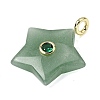 Natural Green Aventurine Pendants G-Z157-01G-05-2