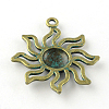 Sun Zinc Alloy Pendants PALLOY-R065-173-LF-2
