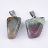 Natural Indian Agate Pendants G-Q996-14-2