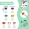 28Pcs 7 Colors Handmade Porcelain Beads PORC-TA0001-23-4
