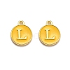 Golden Plated Alloy Enamel Charms ENAM-Q437-13L-1