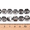 Electroplate Glass Beads Strands EGLA-T021-21J-4