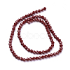 Faceted(32 Facets) Round Glass Beads Strands X-EGLA-J042-4mm-24-2