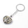 Synthetic & Natural  Mixed Stone Keychain KEYC-S252-02-3