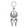 Handmade Lampwork Evil Eye Pendant Keychain KEYC-JKC00535-01-1