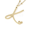 304 Stainless Steel Pendant Necklaces NJEW-H029-02G-K-1