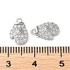 Brass Micro Pave Cubic Zirconia Charms KK-F862-06P-3