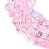 Transparent Glass Beads Strands GL-CBAAE04-02B-3