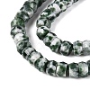 Natural Green Spot Jasper Beads Strands G-Q606-46A-07-4