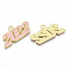 Alloy Enamel Pendants PALLOY-N160-001-04G-RS-2