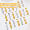 20Pcs 2 Colors 201 Stainless Steel Pendants STAS-DC0014-09-3