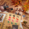 Wooden Stamps with Rubber DIY-WH0002-65C-5