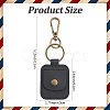 Rectangle PU Leather Ring Holder Pendant Decoration AJEW-WH20054-027A-2