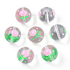 Transparent Glass with Enamel Beads LAMP-T011-20B-3