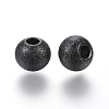 201 Stainless Steel Textured Beads LS-STAS-P108-05B-2