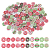 240Pcs Wood Buttons BUTT-ME0001-21-1