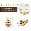 CHGCRAFT 40Pcs 4 Style Brass Bullet Ear Nuts KK-CA0002-21-2