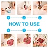 DIY Letter Scrapbook Brass Wax Seal Stamps and Wood Handle AJEW-P068-B02-7