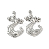 304 Stainless Steel Pendants STAS-D376-10P-1
