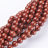 Natural Red Jasper Round Beads Strands X-GSR6mmC011-1