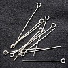 Silver Color Plated Brass Eye Pin Jewery Making Findings X-EPC3.0cm-S-1
