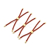 Half Finished Twisted Milan Rope Slider Bracelets FIND-G032-01G-23-1