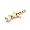 Ion Plating(IP) 304 Stainless Steel Pendants STAS-L216-32G-2