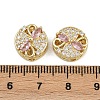 Brass Pave Cubic Zirconia Multi-strand Links ZIRC-F145-06G-02-3