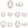 10Pcs 5 Style ABS Plastic Imitation Pearl Pendants FIND-NB0002-48-1