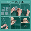 3 Sets 3 Styles Acrylic Storage Hat Racks ODIS-PH0001-84-3