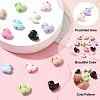16Pcs 8 Colors Baking Paint Zinc Alloy Beads FIND-CJ0004-72-3
