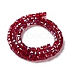 Electroplate Glass Beads Strands EGLA-R030-4x4mm-04-4