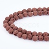 Synthetic Lava Rock Beads Strands G-S277-8mm-02-4