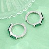 Brass Micro Pave Cubic Zirconia Hoop Earrings KK-CBA8324-12P-02-2