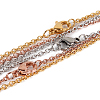 304 Stainless Steel Cable Chain Necklace Making STAS-P045-01-1