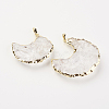 Natural Quartz Crystal Pendants G-G737-26-1