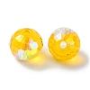 AB Color Plated Glass Beads EGLA-P059-02A-AB09-2