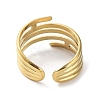304 Stainless Steel Open Cuff Rings RJEW-L109-011G-3