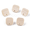 Ash Wood Stud Earring Findings EJEW-N017-011J-1