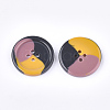 Tri-color Resin Buttons RESI-S377-06A-02-2