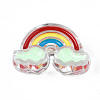 Transparent Acrylic Enamel Beads OACR-N130-026-01-1