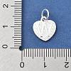 925 Sterling Silver Heart with Capital Letter Charms STER-S009-13W-S-3