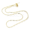 Rack Plating Brass Column & Ball Link Chain Necklaces LS-MAK-L042-06G-1