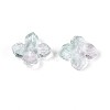 Baking Paint Transparent Glass Bead Caps DGLA-N014-04C-2