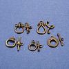 Mixed Tibetan Style Toggle Clasps TIBE-PH0004-11-2