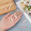 6Pcs Natural Rose Quartz  Connector Charms G-OC0005-91C-3