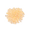 6/0 Inside Colours Transparent Glass Seed Beads SEED-T007-07F-4