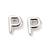 Brass Hollow Out Initial Letter Stud Earrings EJEW-A044-01P-P-1