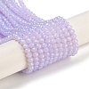 Baking Paint Transparent Glass Beads Strands DGLA-A034-J3mm-B06-1